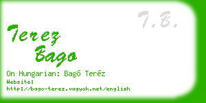terez bago business card