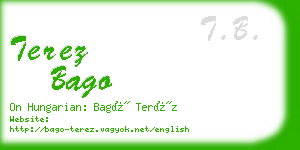 terez bago business card